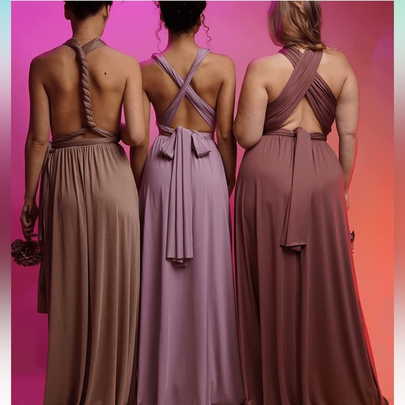 72styles Infinity Dress with Bandeau, Convertible Bridesmaid Dress, Long, Plus - Picture 11 of 16